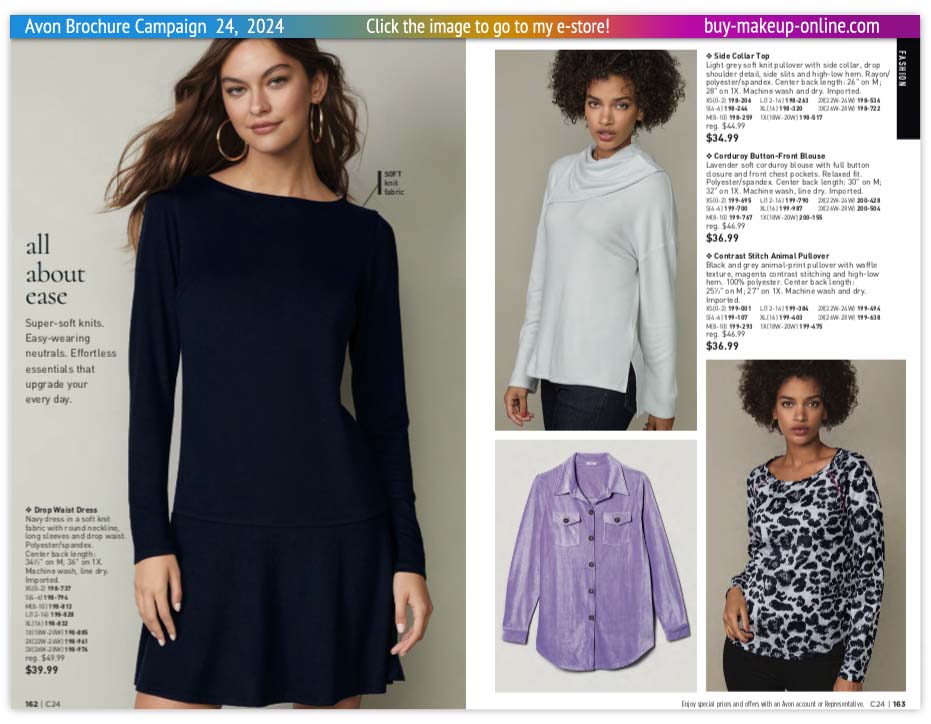 view Avon Catalog Campaign 24 Online | Avon Fashion Drop Waist Dress 