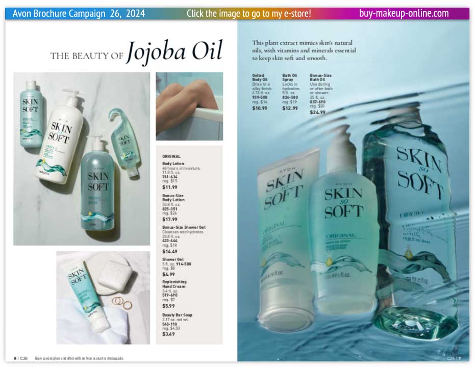 Current Avon Brochure Avon Catalog Campaign 26 Online | Avon Skin So Soft Original 