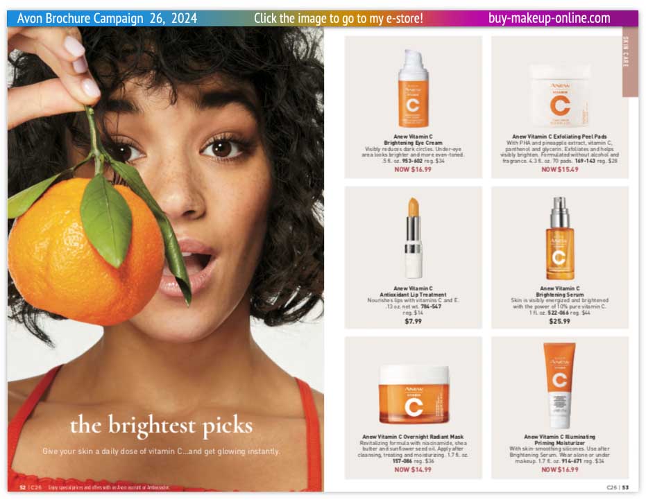 New Avon Campaign 26 book Online | Avon Anew Vitamin C 