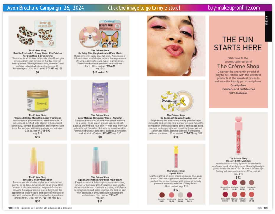 view Avon Catalog Campaign 26 Online | Avon The Creme Shop 