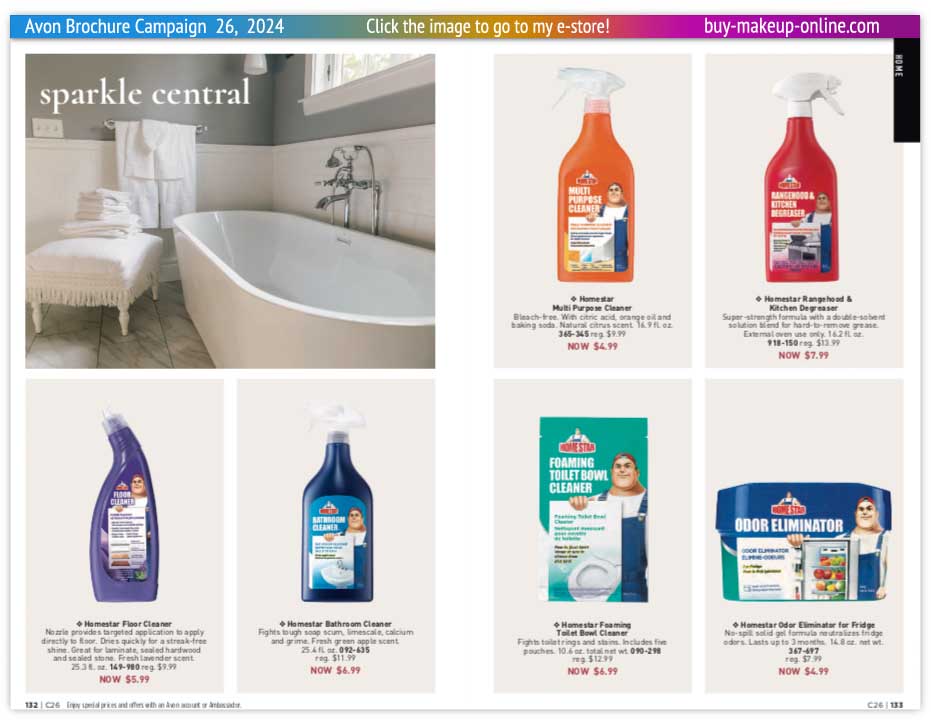 view Avon Catalog Campaign 26 Online | Avon Home Star Cleaning Products 