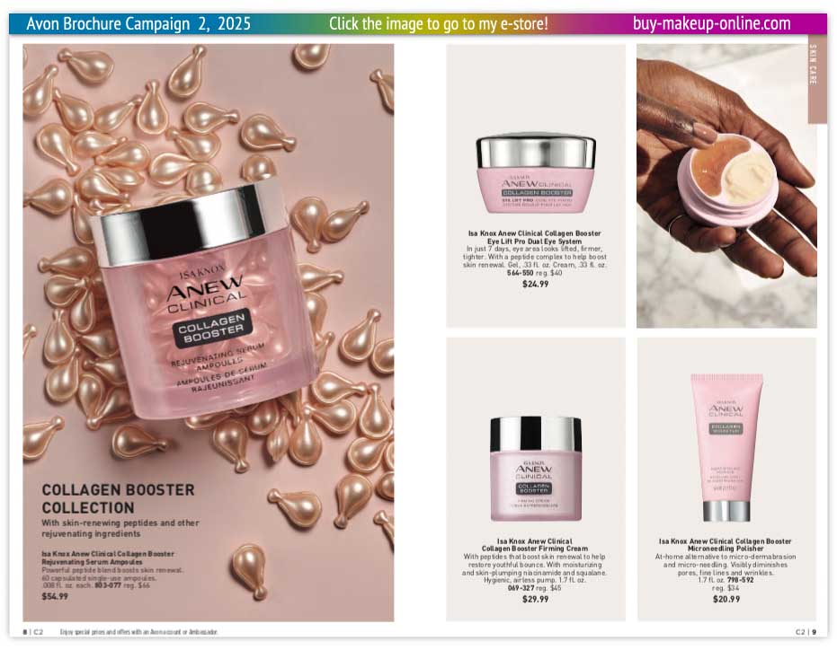 Current Avon Brochure Avon Catalog Campaign 2 Online | Avon Anew Clinical Eye Lift Pro Collagen Booster 