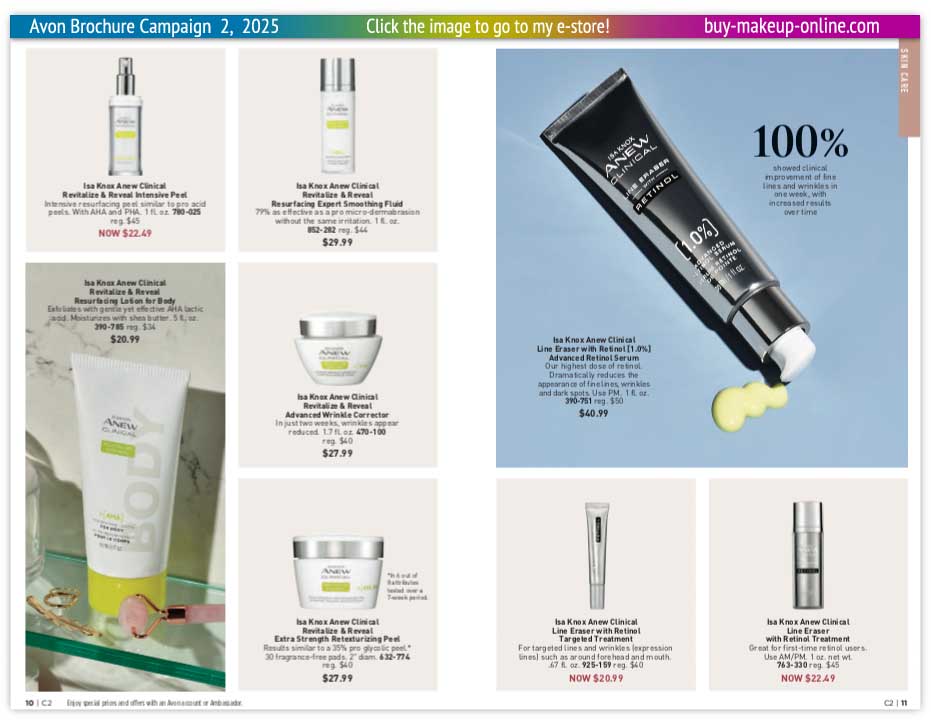 Current Avon Brochure Avon Brochure Campaign 2 Online | Avon Anew Clinical Revitalize Retinol Treatment 