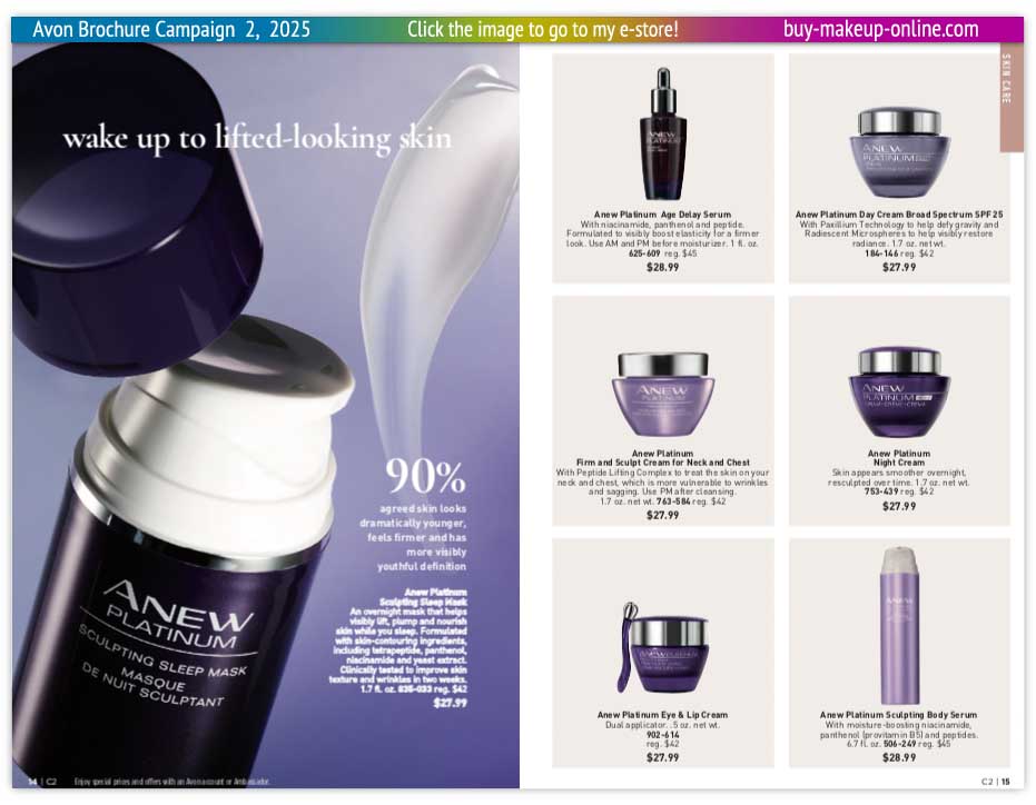 Avon Catalog Campaign 2 Online | Avon Anew Platinum 