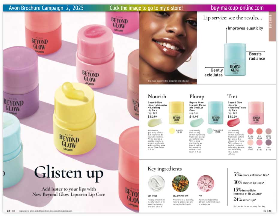 Current Avon Brochure Campaign 2 Brochure Catalog | Avon Beyond Glow 