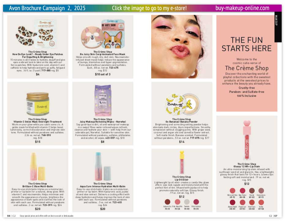 New Avon Campaign 2 book Online | Avon The Creme Shop 