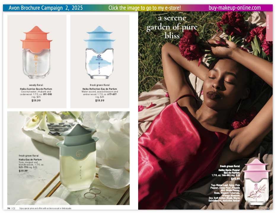 Avon Book Campaign 2 Catalog Online | Avon Fragrance Haiku 