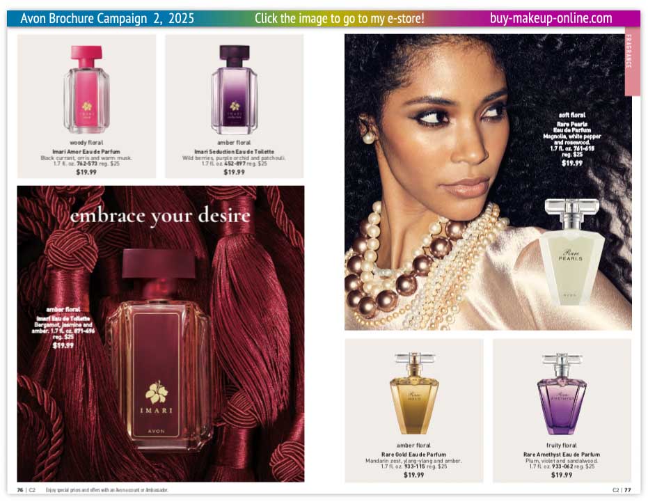 Avon Book Campaign 2 Catalog Online | Avon Fragrance Imari Rare 