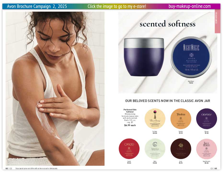 view Avon Campaign 2 Book Online | Avon Perfumed Skin Softener 