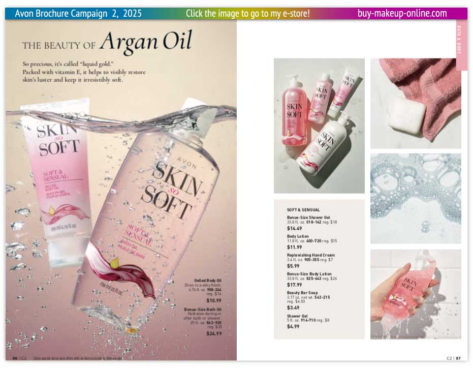 view Avon Catalog Campaign 2 Online | Avon Skin So Soft Soft And Sensual 