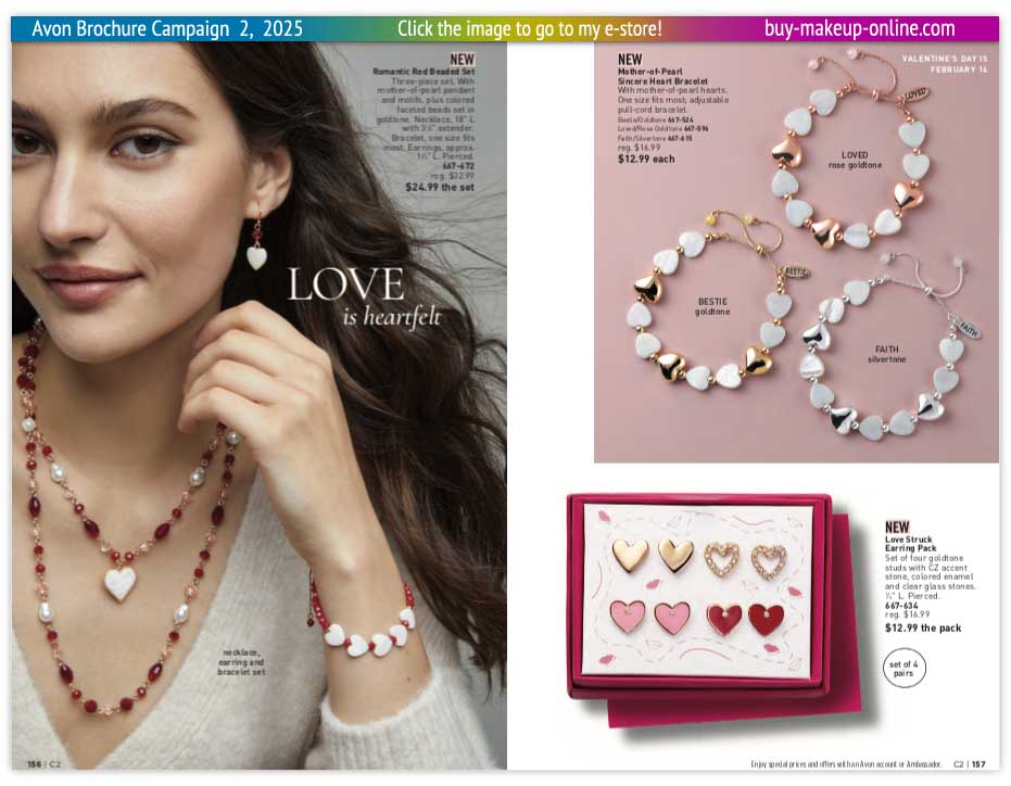 view Avon Catalog Campaign 2 Online | Avon Valentines Day Jewelry 