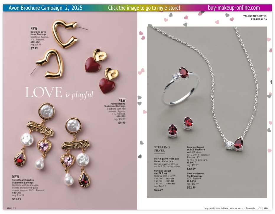 view Avon Catalog Campaign 2 Online | Avon Valentines Day Jewelry 