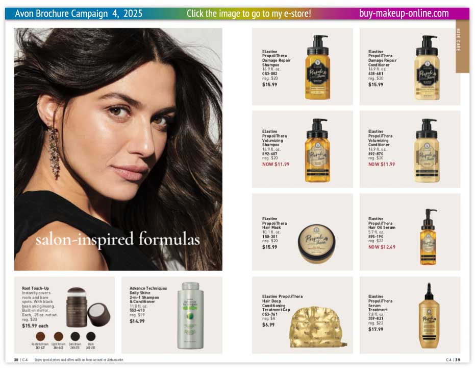 view Avon Brochures Online Campaign 4 | Avon Elastine Propolithera 