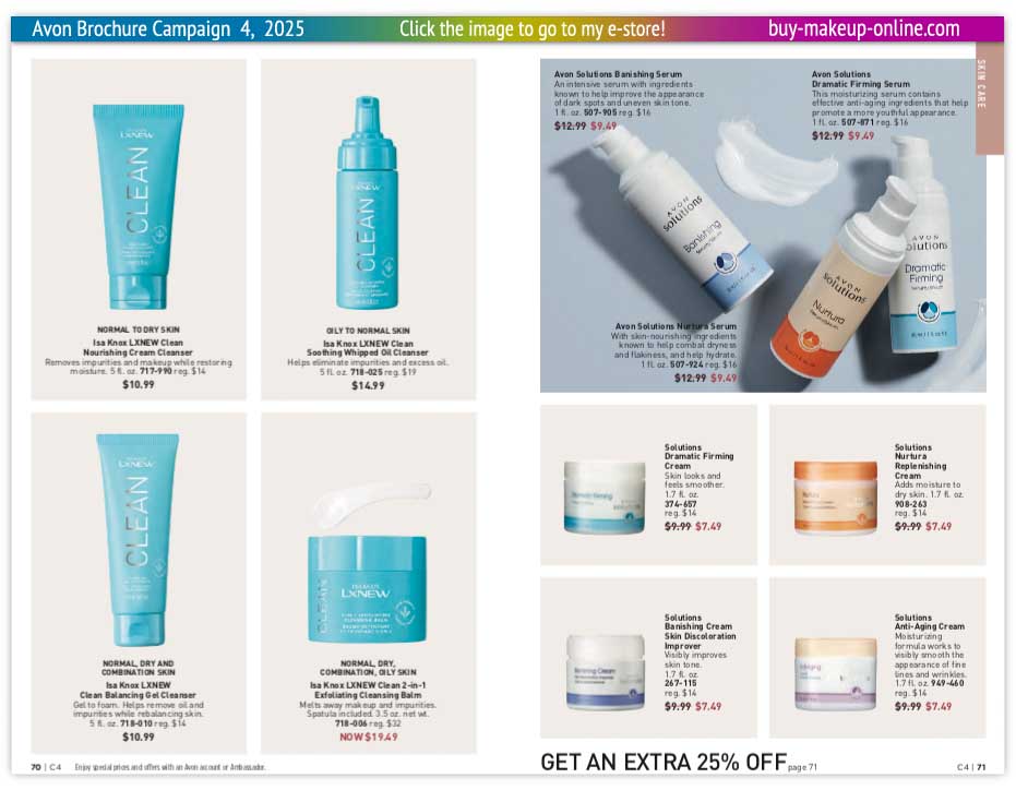 Avon Book Catalog Campaign 4 Online | Avon Solutions LXNEW Clean 