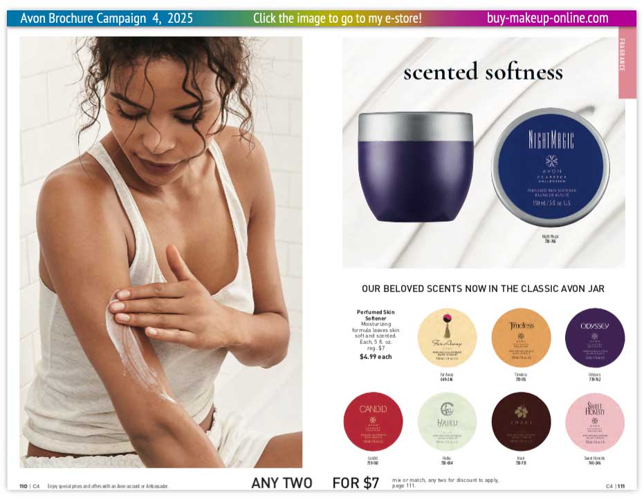 view Avon Catalog Campaign 4 Online | Avon Perfumed Skin Softener 