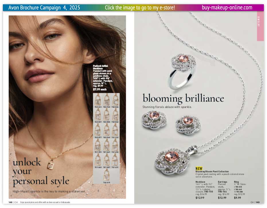 view Avon Catalog Campaign 4 Online | Avon Padlock Initial Collection 