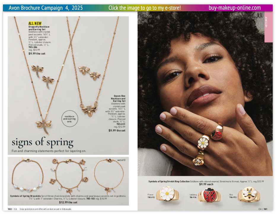 view Avon Catalog Campaign 4 Online | Avon Jewelry Dragonfly Collection 