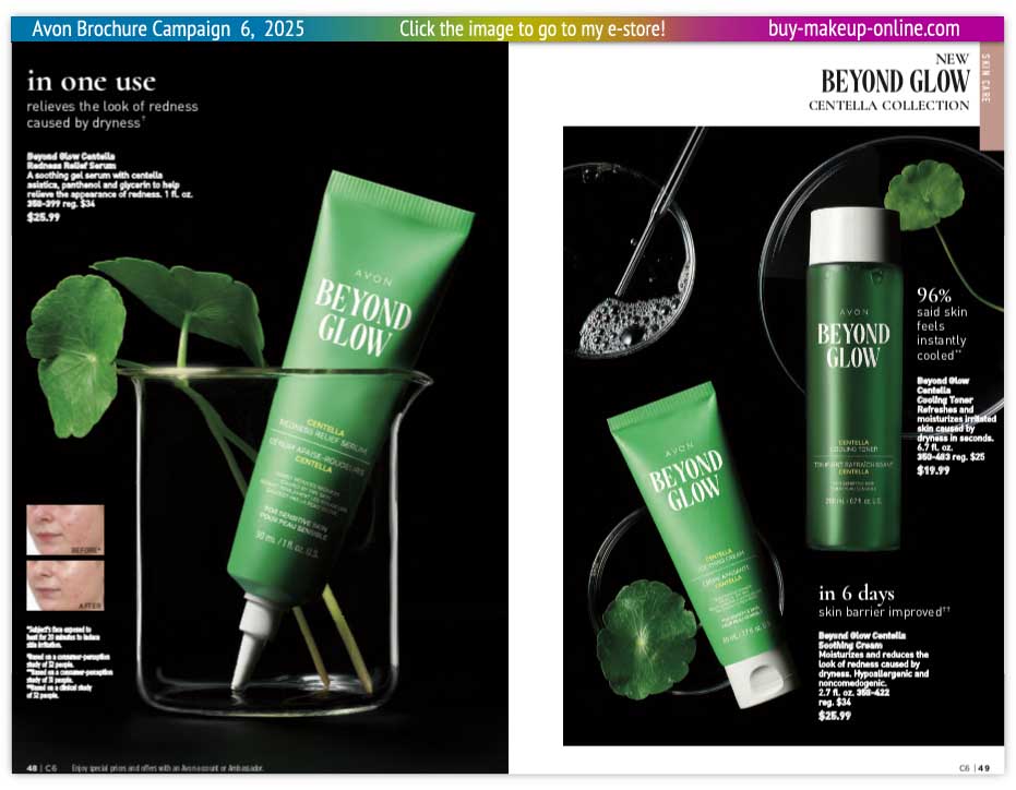 Avon Book Campaign 6 Catalog Online | Avon Beyond Glow Centella 