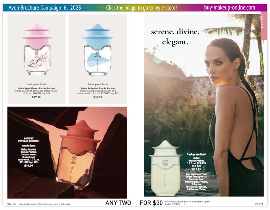 view Avon Catalog Campaign 6 Online | Avon Fragrance Haiku 