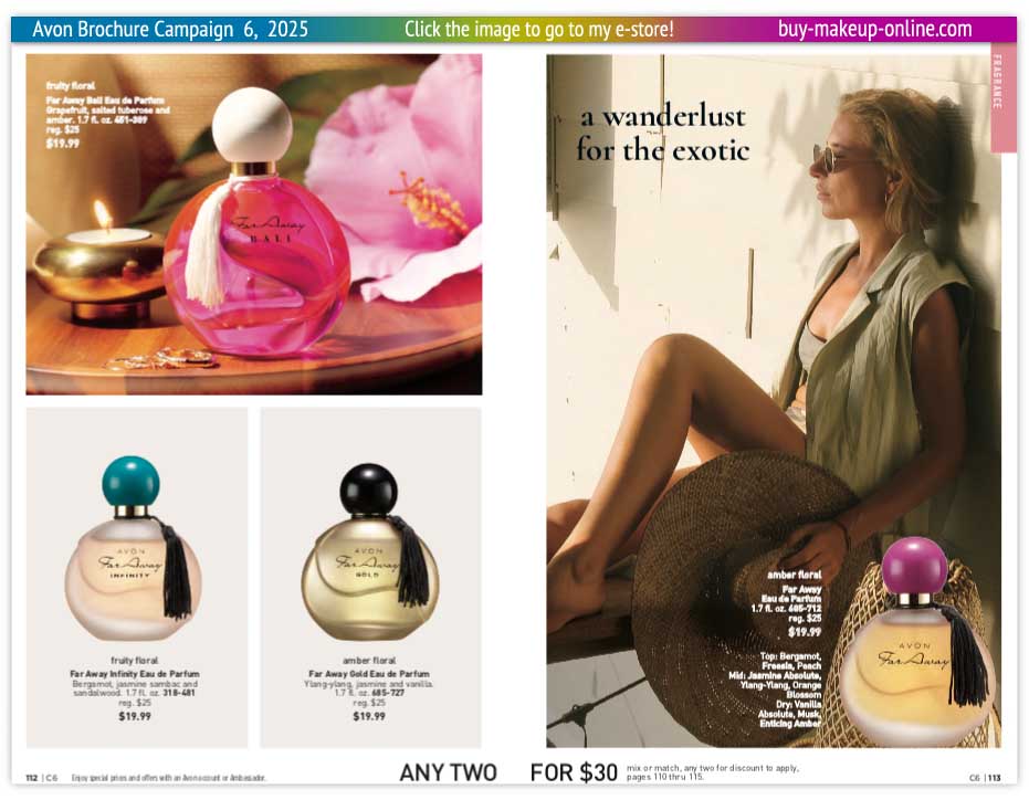 view Avon Catalog Campaign 6 Online | Avon Fragrance Far Away 