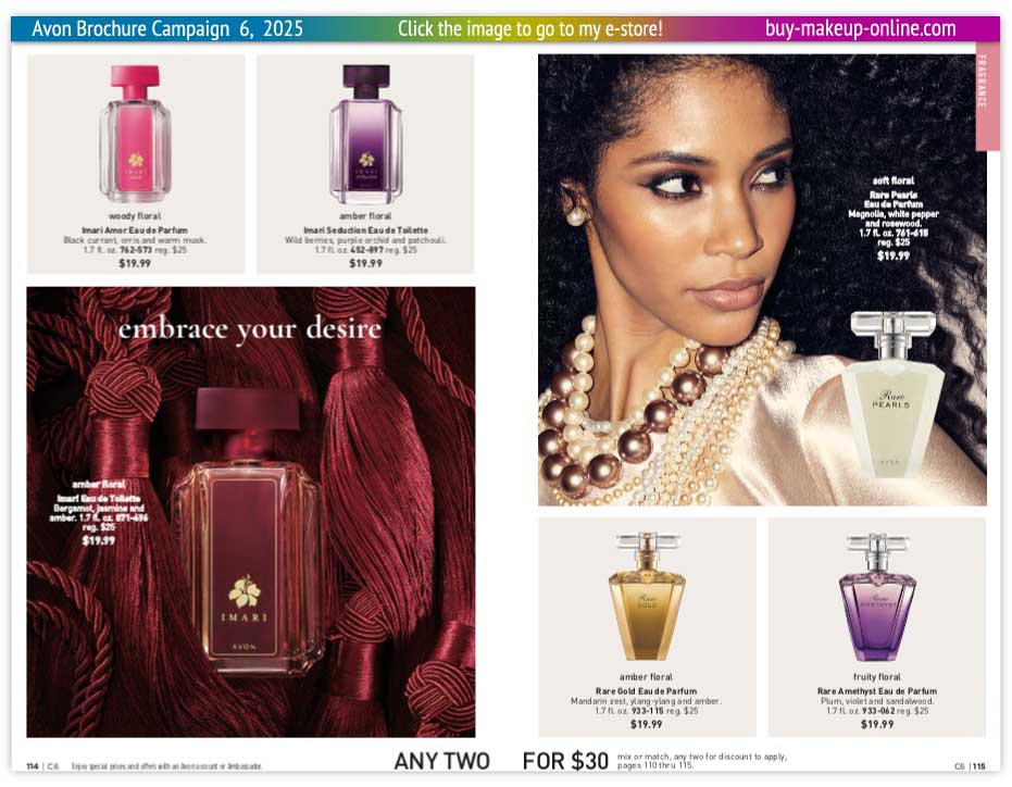 view Avon Catalog Campaign 6 Online | Avon Fragrance Imari Rare 