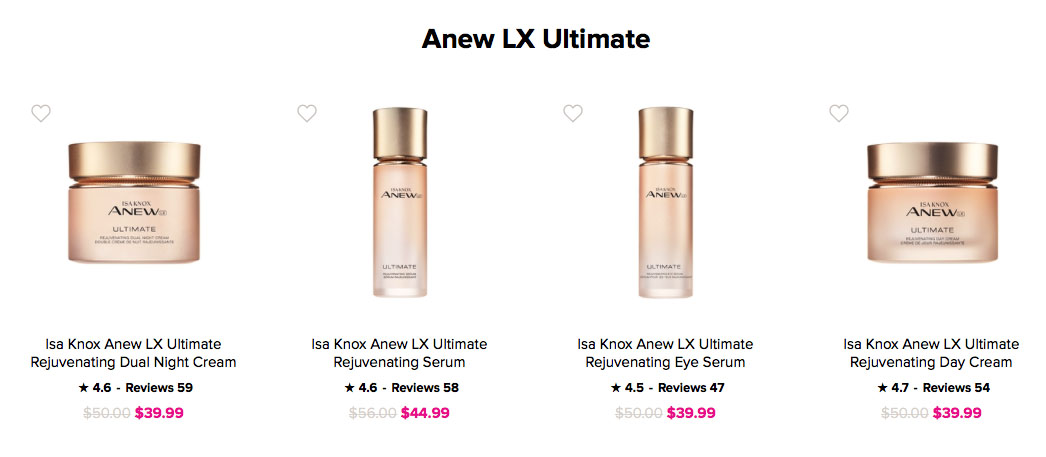 Buy Avon Online | Buy Avon Isa Knox LX Anew Ultimate Online