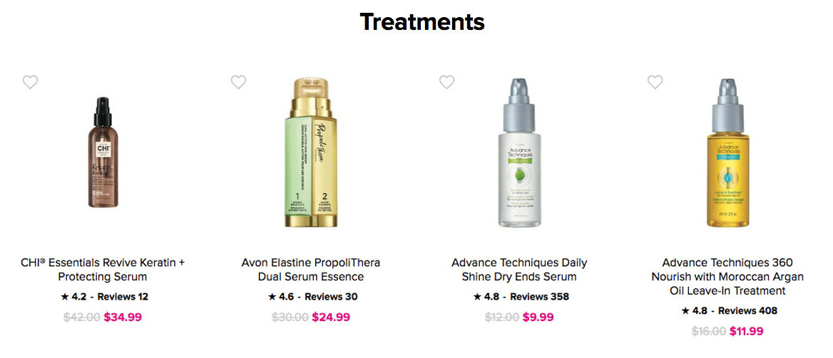 Buy Avon Online | Shop Avon Online Hair Care Treatments 