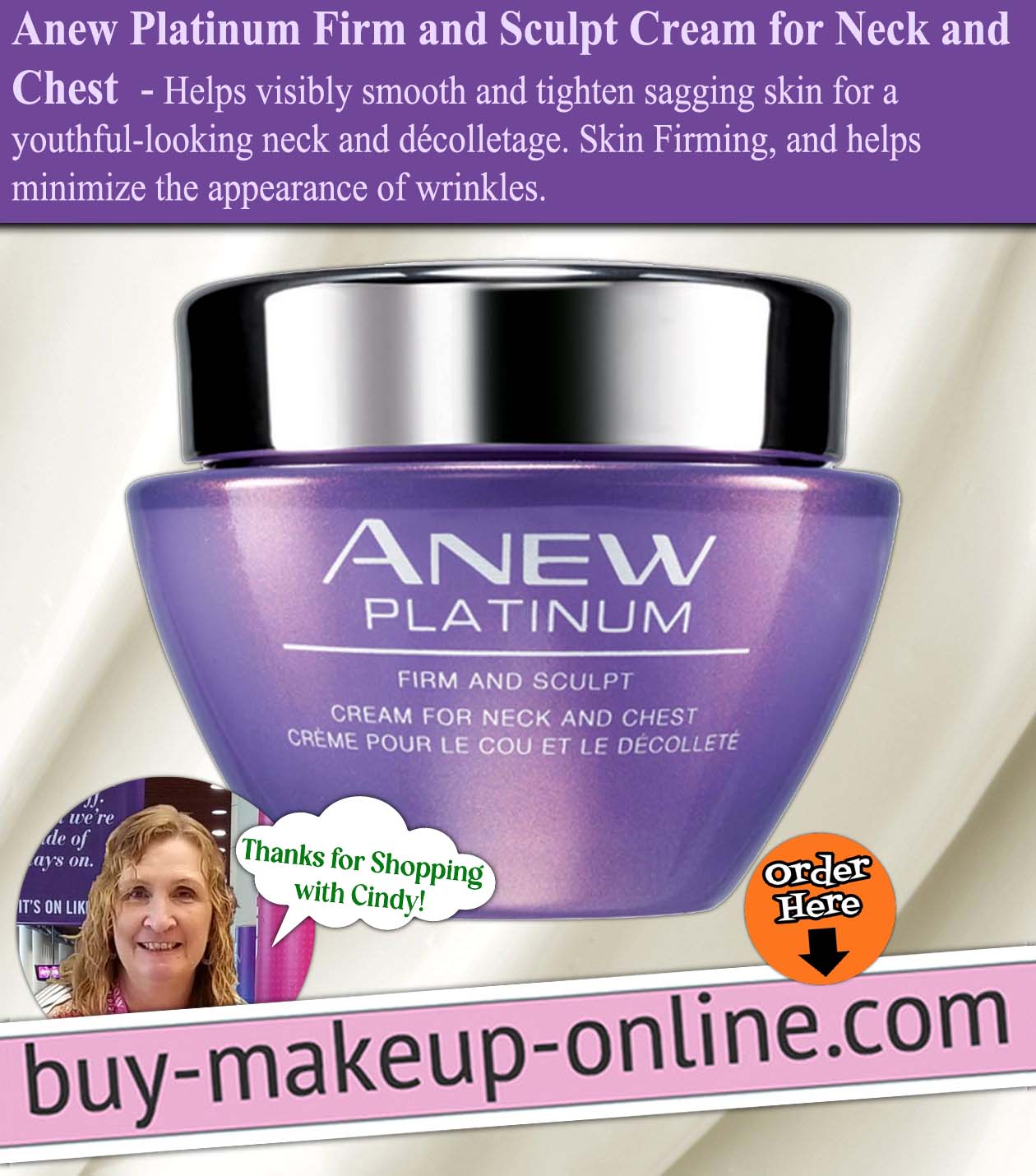 AVON Anew Platinum Firm and Sculpt Cream for Neck and Chest 