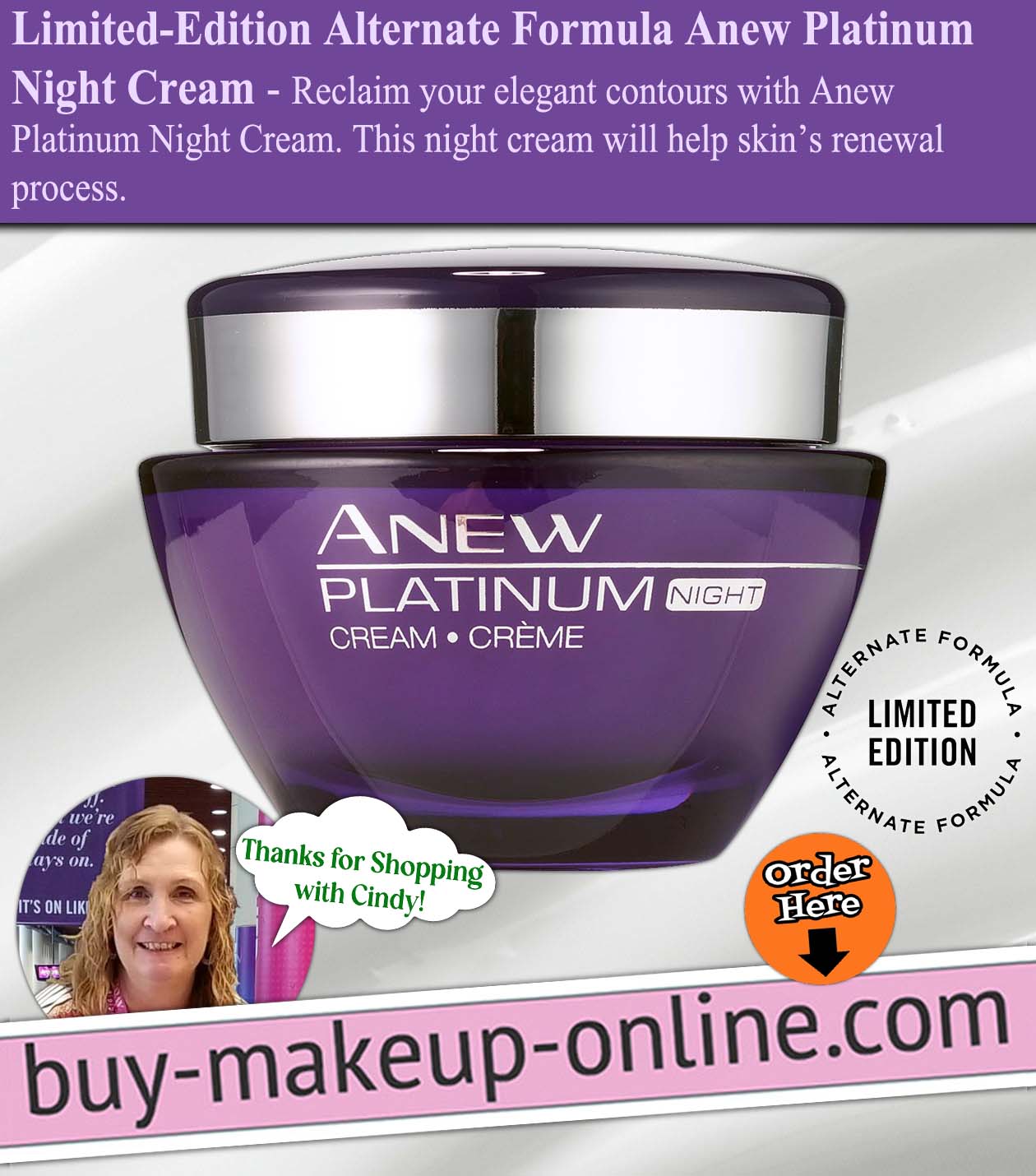 AVON Anew Platinum Night Cream - Limited-Edition Alternate Formula 