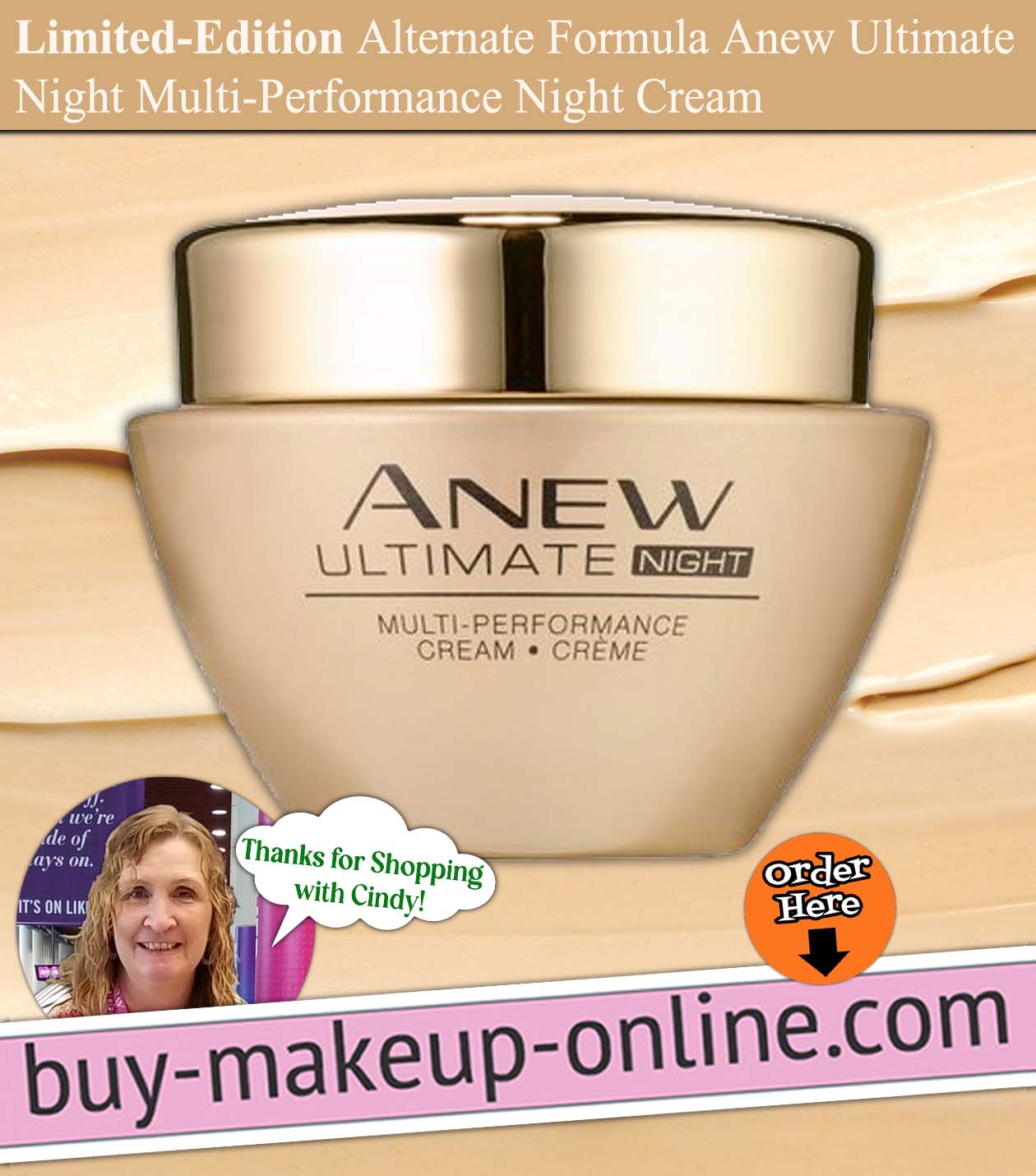 AVON Limited-Edition Alternate Formula Anew Ultimate Night Multi-Performance Night Cream 