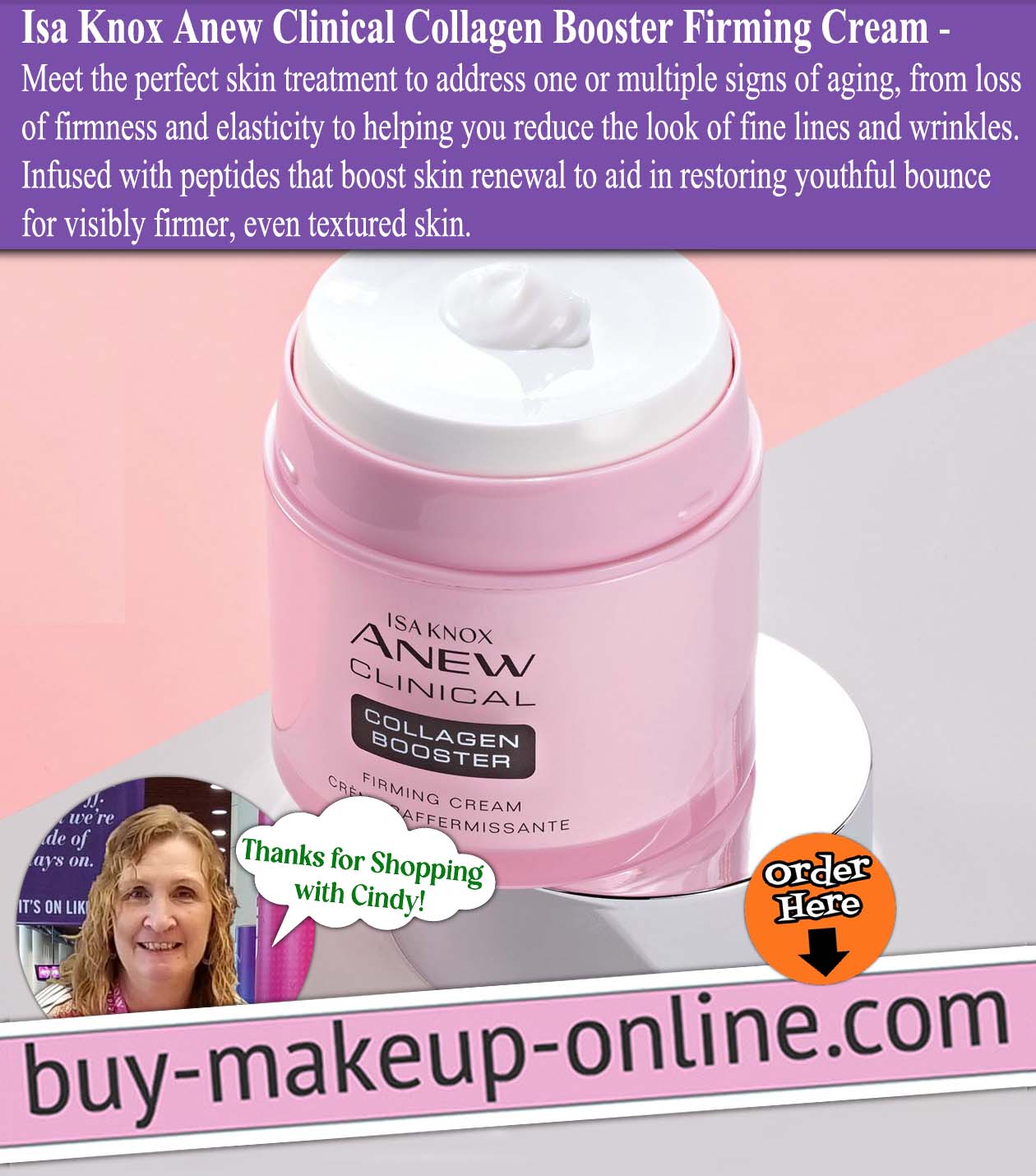 AVON Isa Knox Anew Clinical Collagen Booster Firming Cream 