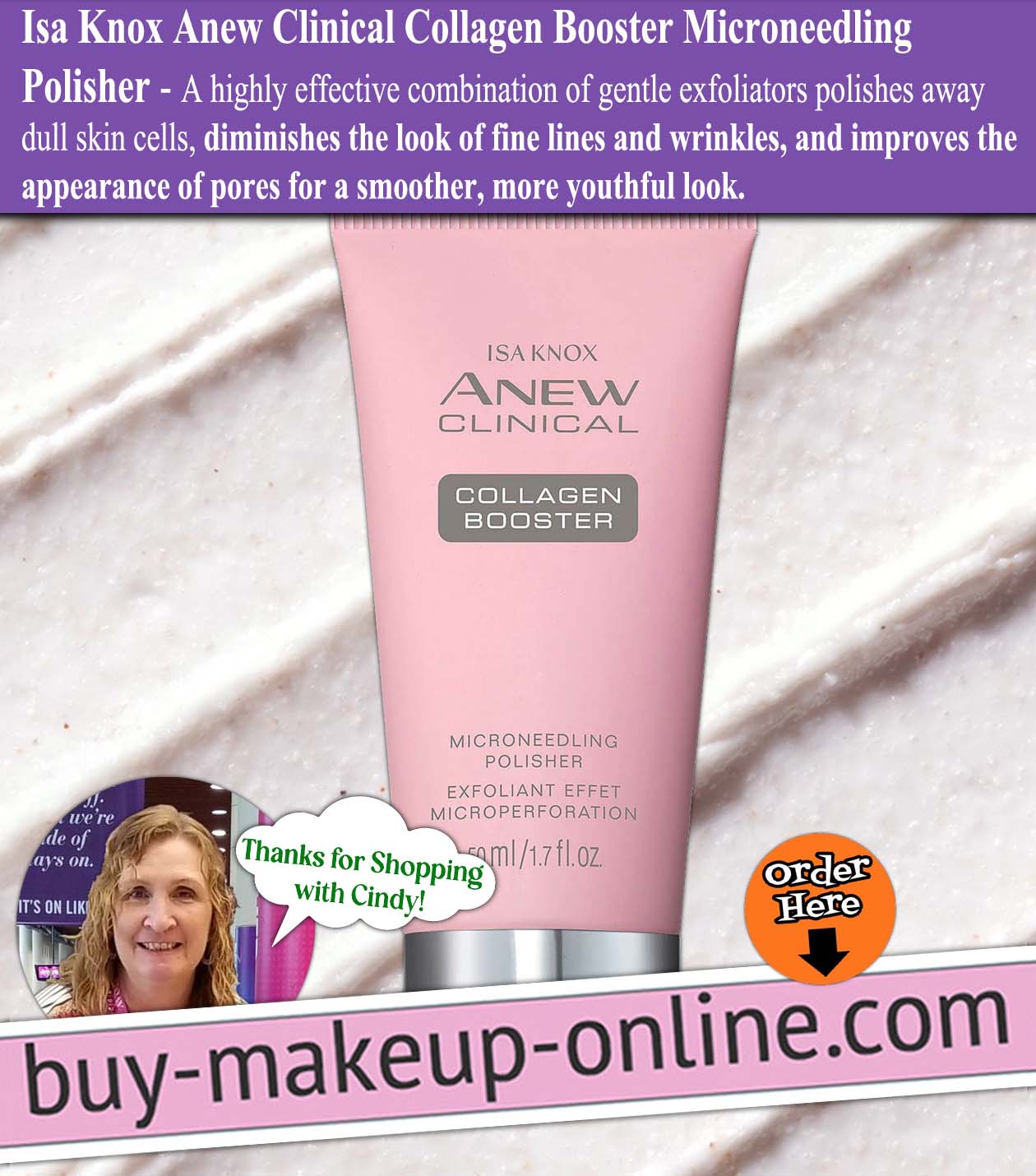 AVON Isa Knox Anew Clinical Collagen Booster Microneedling Polisher 