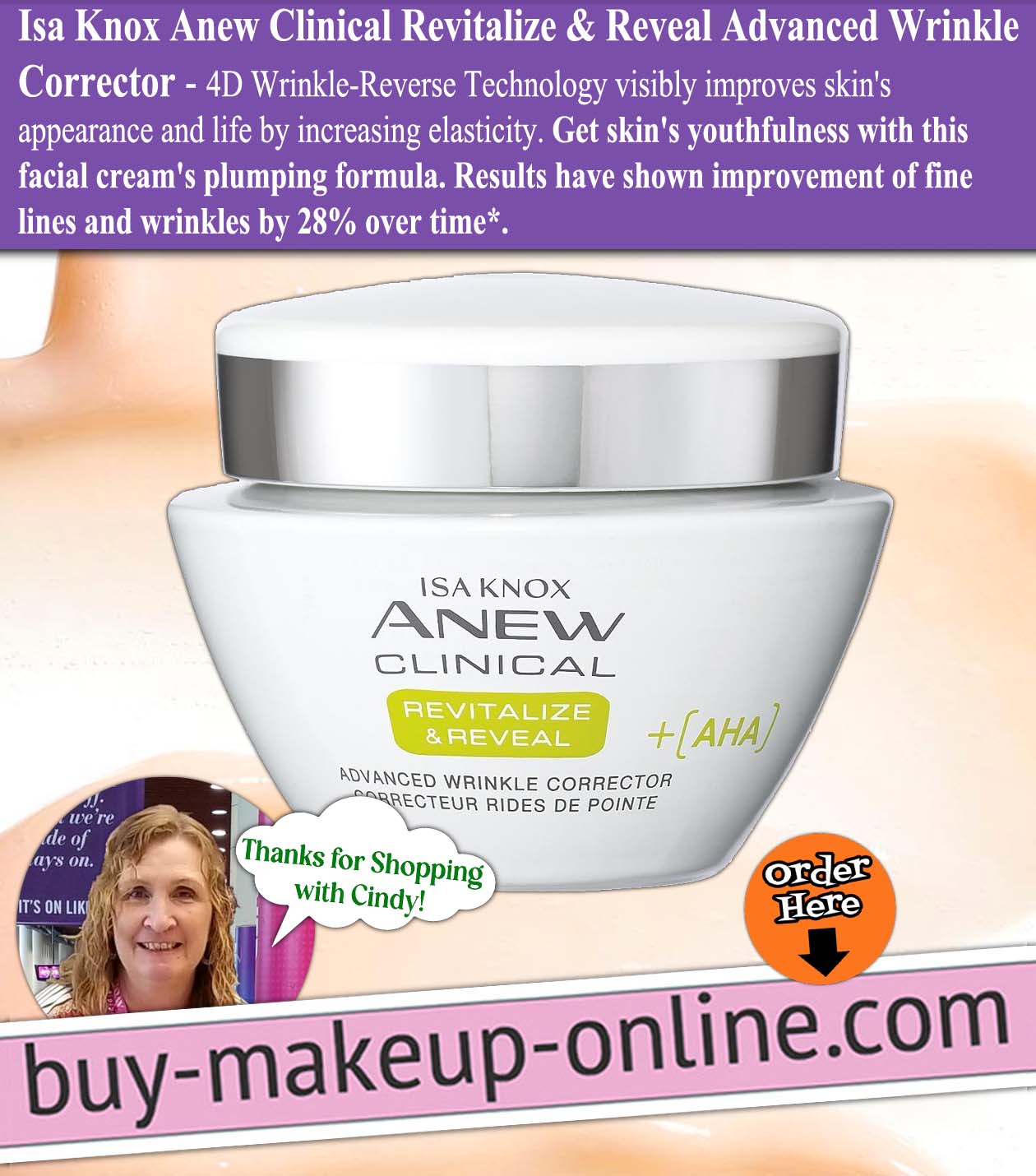 AVON Isa Knox Anew Clinical Revitalize & Reveal Advanced Wrinkle Corrector 