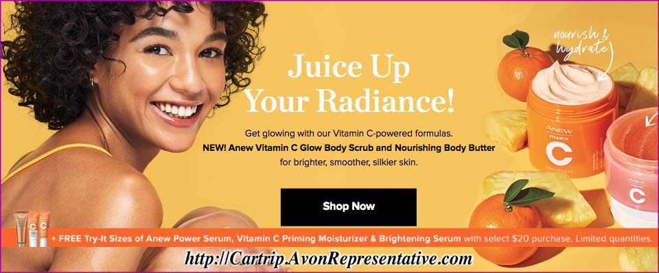Buy Avon Online - New Anew Vitamin C Body Scrub Offer