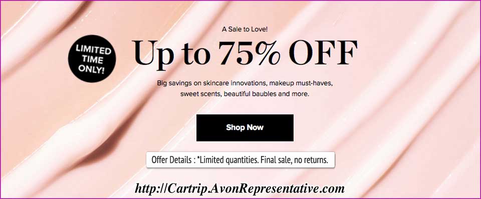 Buy Avon Online - Limited Time 75% OFF Closeout Sale