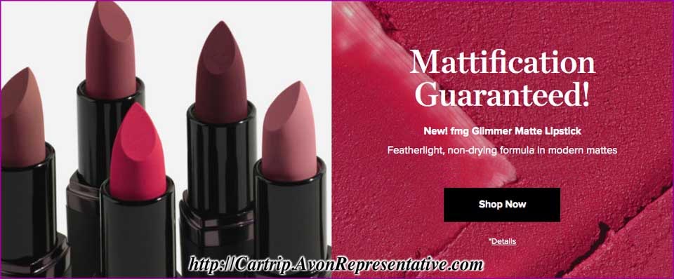 Buy Avon Online - New FMG Glimmer Matte Lipstick Offer