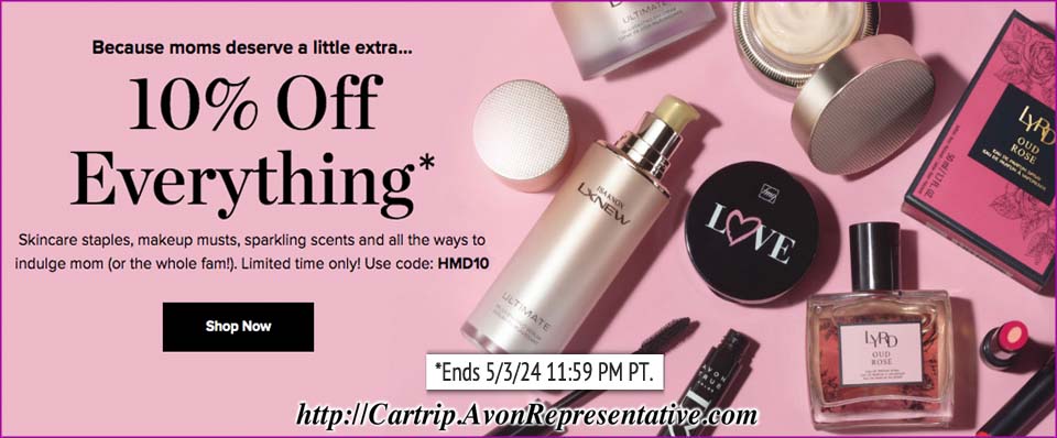 Buy Avon Online - Shop Mothers Day Sale 10% OFF