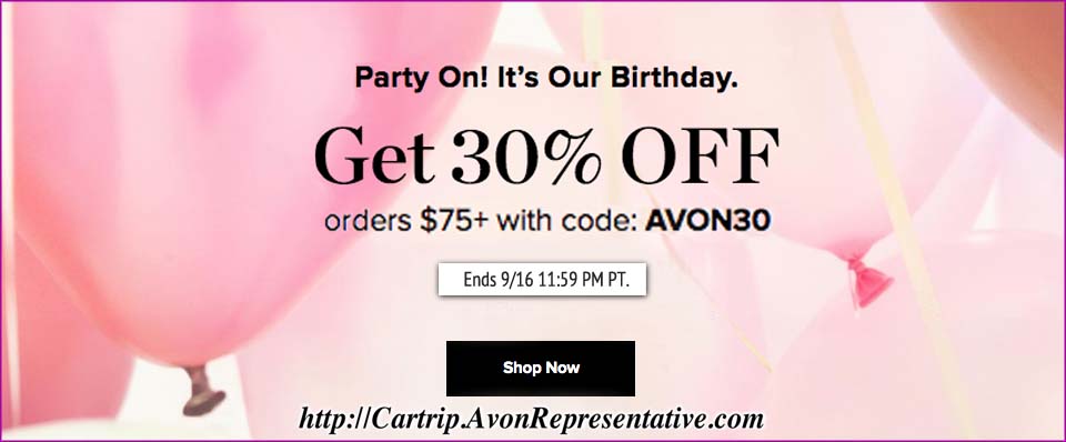 Buy Avon Online - Avon Birthday Sale 30% OFF 2 Days Only Offer 