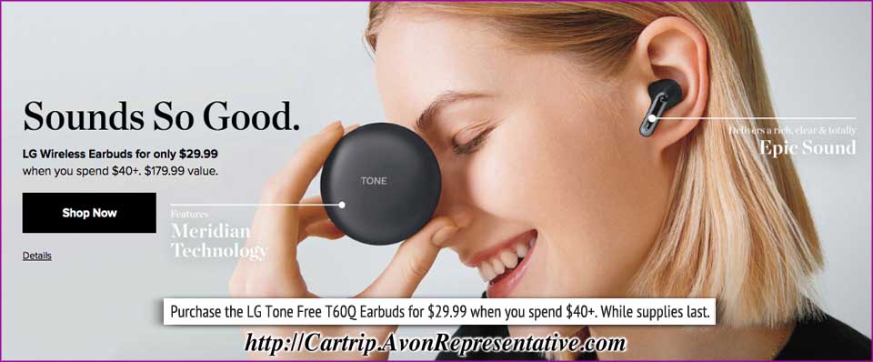 Buy Avon Online - LG Earbud Offer 