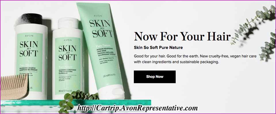 Buy Avon Online - NEW Skin So Soft Pure Nature For Hair 