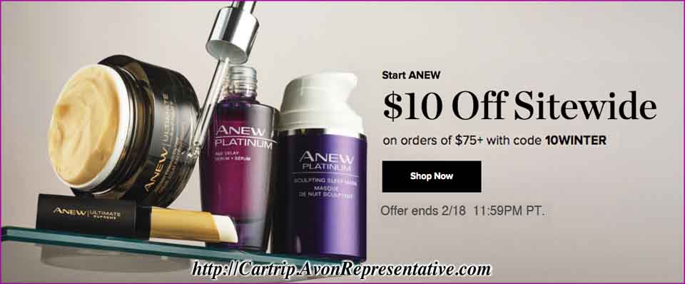 Buy Avon Online - Site-Wide Sale $10. OFF Offer 