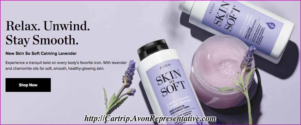 Buy Avon Online - NEW Skin So Soft Calming Lavender 