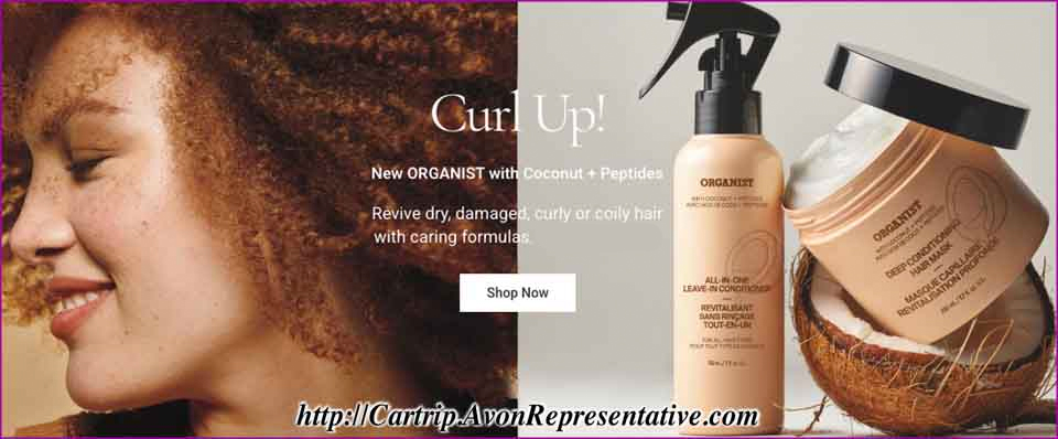 Buy Avon Online - NEW Organist Coconut And Peptides Revive Repair Damaged Hair 