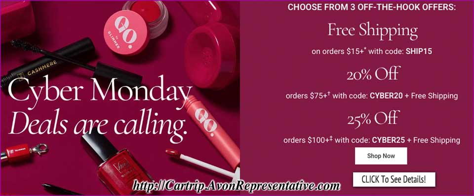 Buy Avon Online - CYBER MONDAY OFFERS 